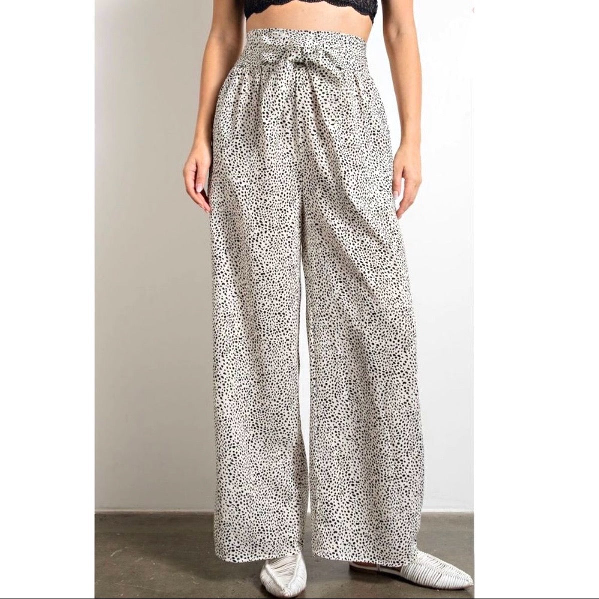 Easel Leopard Print Silky Pajama Set