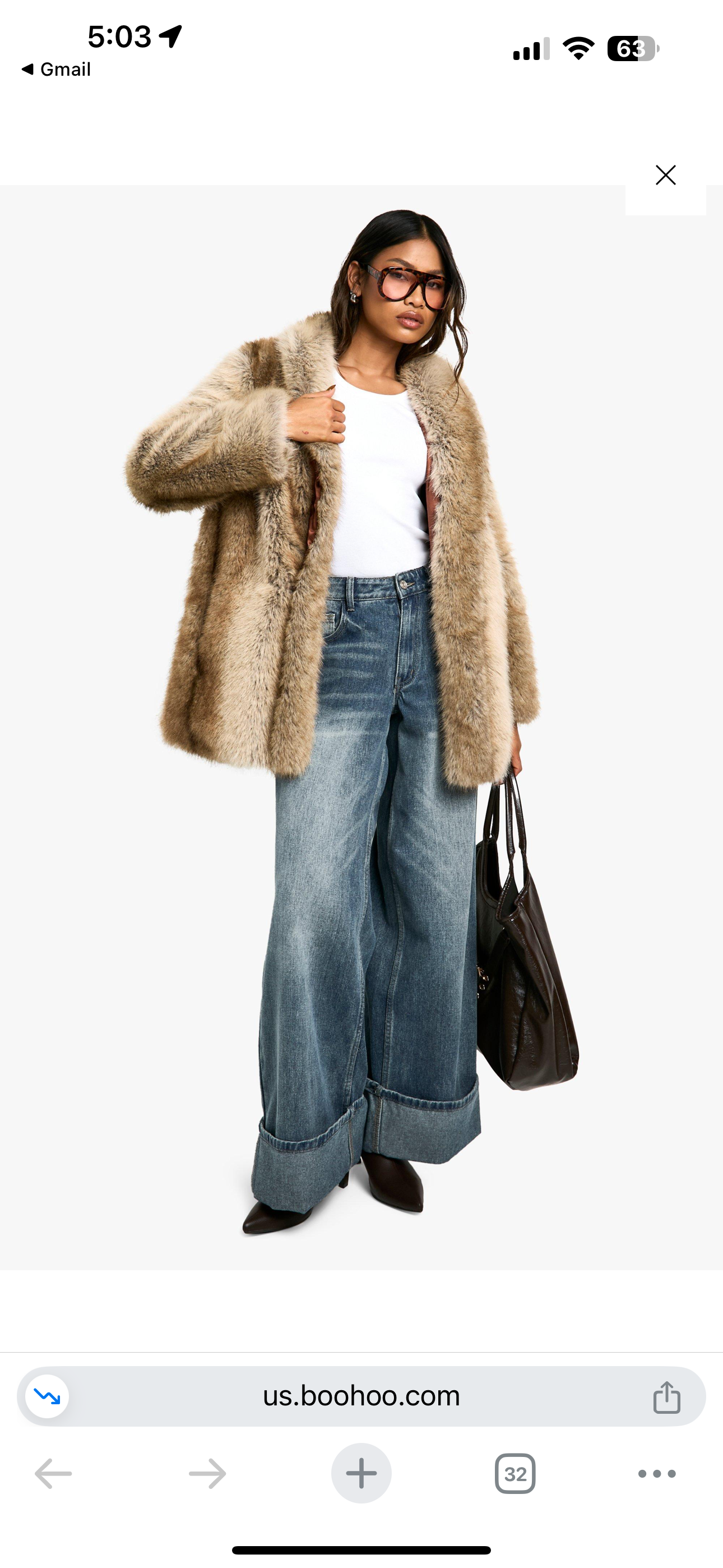 Boohoo Premium Faux Fur Coat