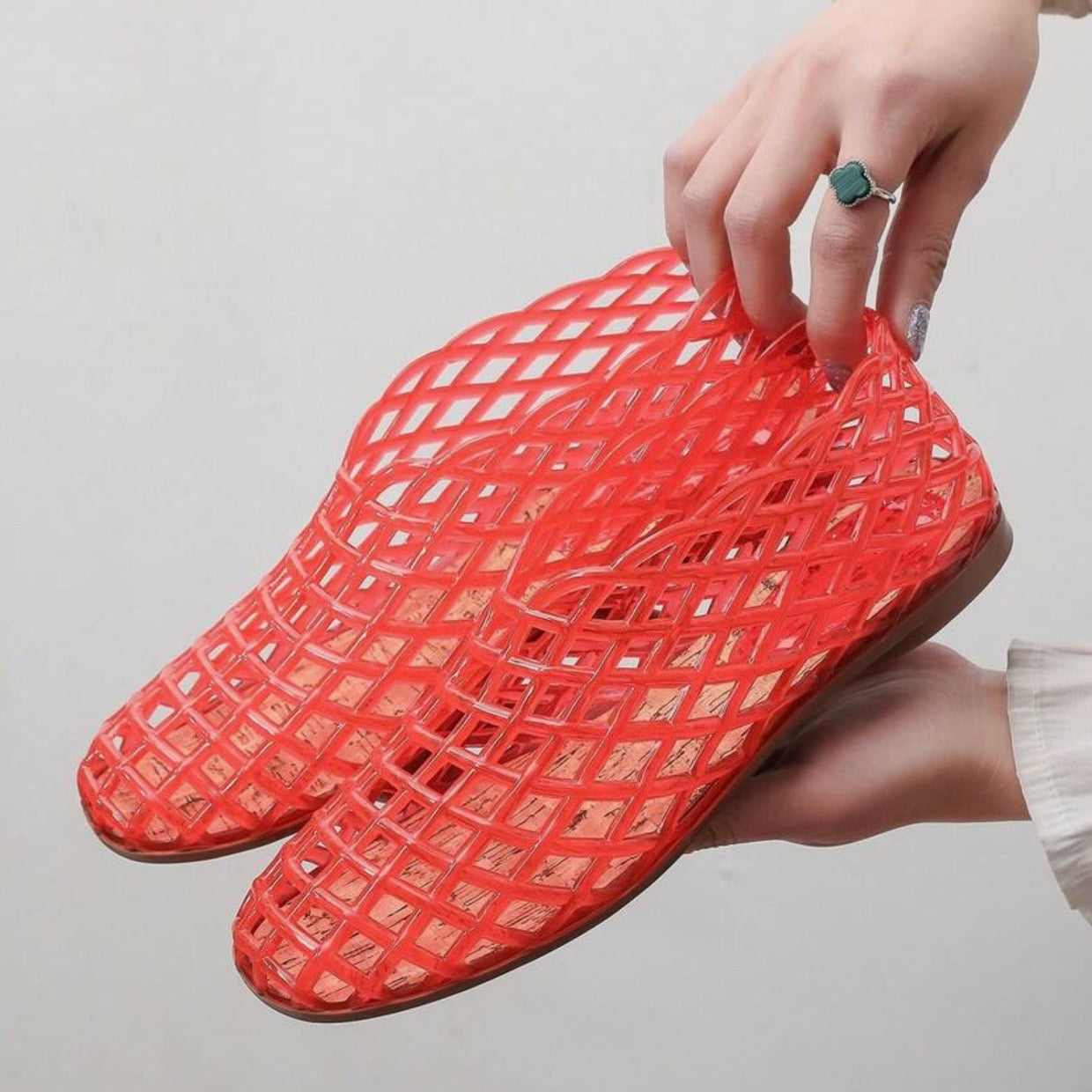 Naked Hanger Jelly Ballet Flats