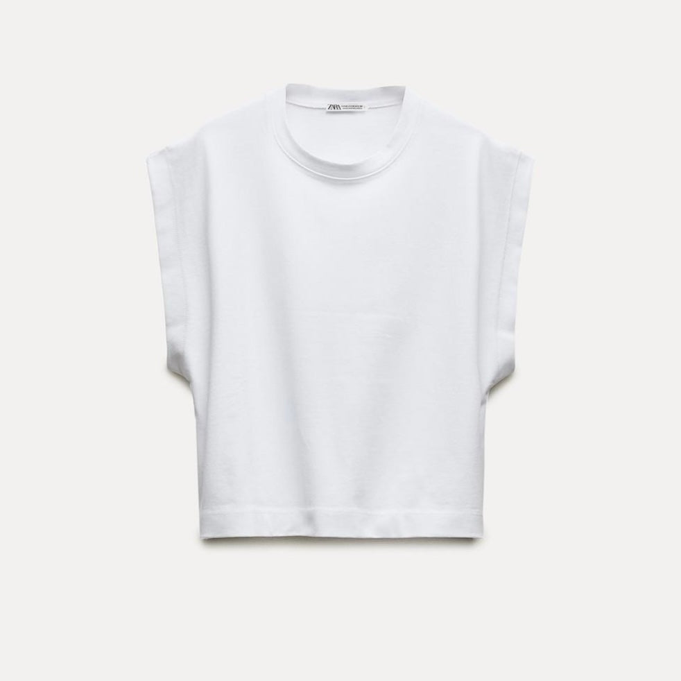 Zara Washed Effect Heavy Cotton T-Shirt